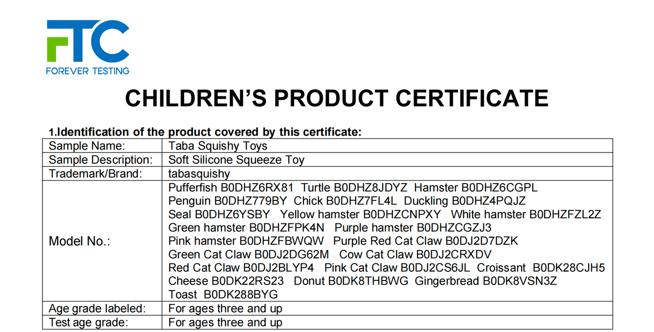 TABASQUISHY® CPC Certified — Verified Safe Squishy Toys for Kids