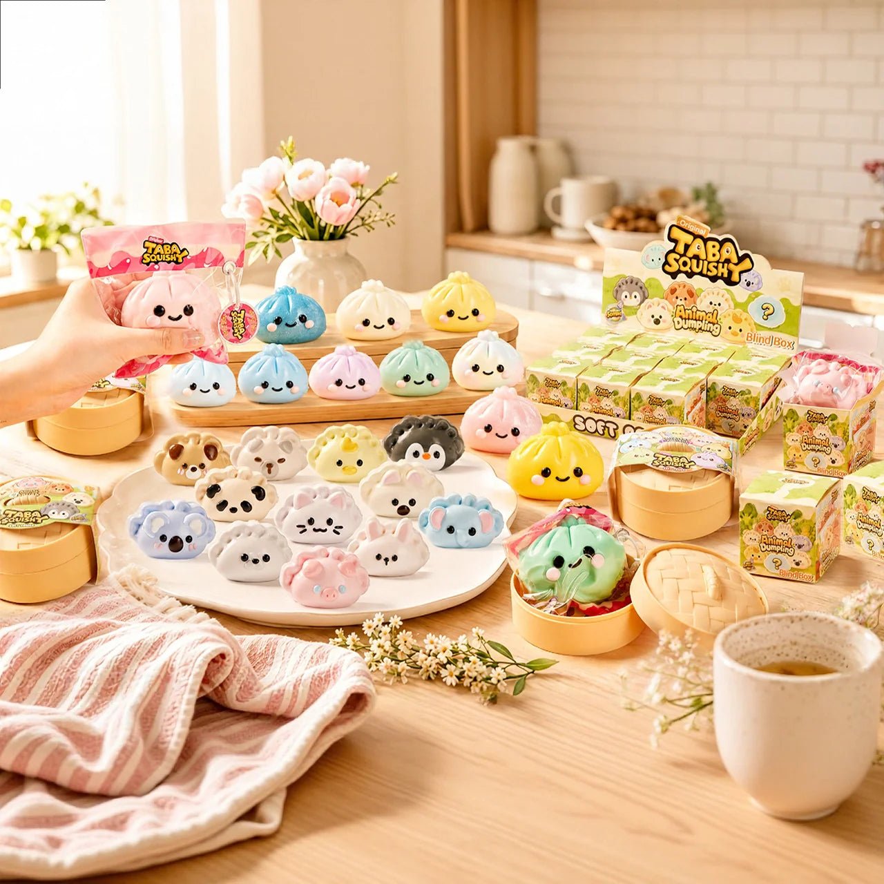 Dumpling Squishy Toys | Non-Toxic Silicone | TABASQUISHY®