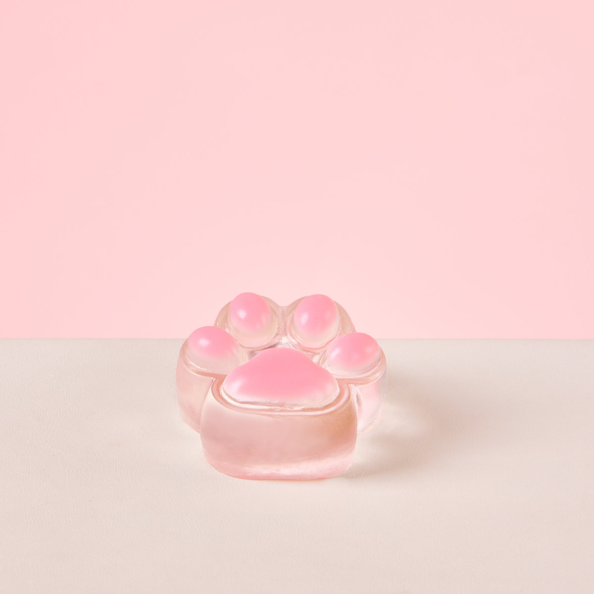 Taba Squishy Transparent-pink Paw Squeeze Toys