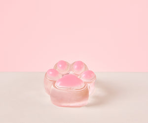 Taba Squishy Transparent-pink Paw Squeeze Toys