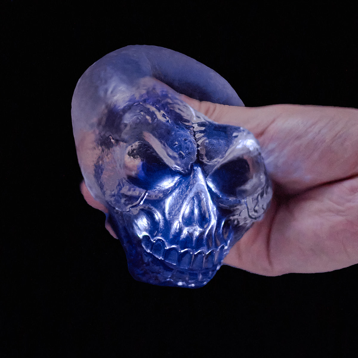 300g Clear Skull with Light Taba Squishy