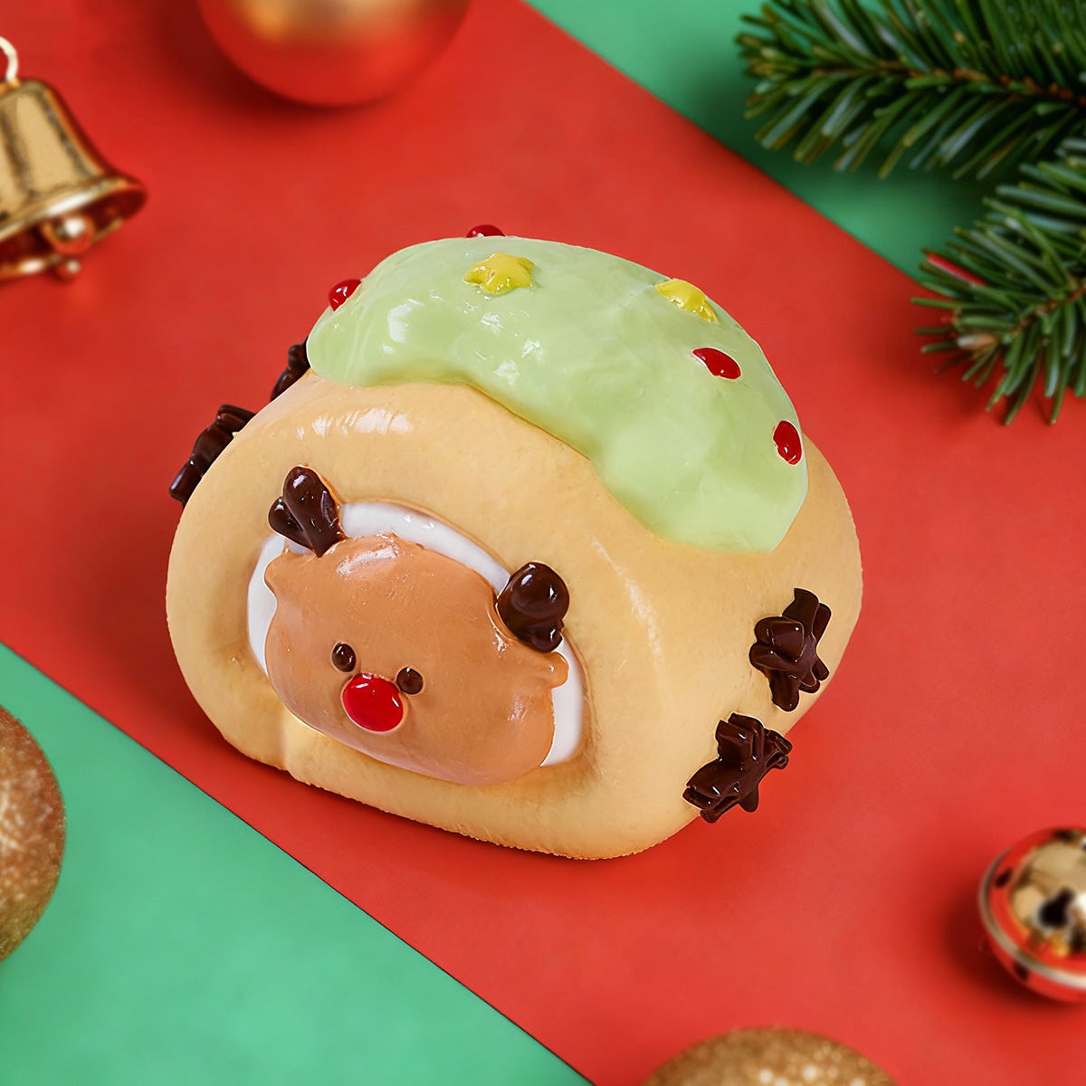 Xmas Bread Roll Taba Squishy