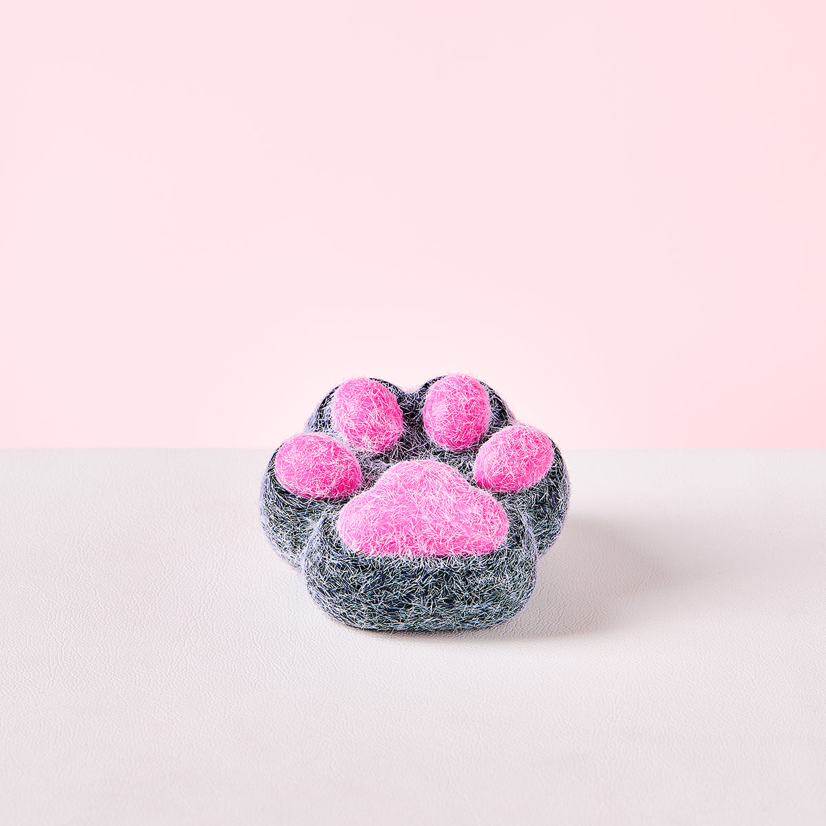 Taba Squishy Black-Fuchsia Paw Squeeze Toys