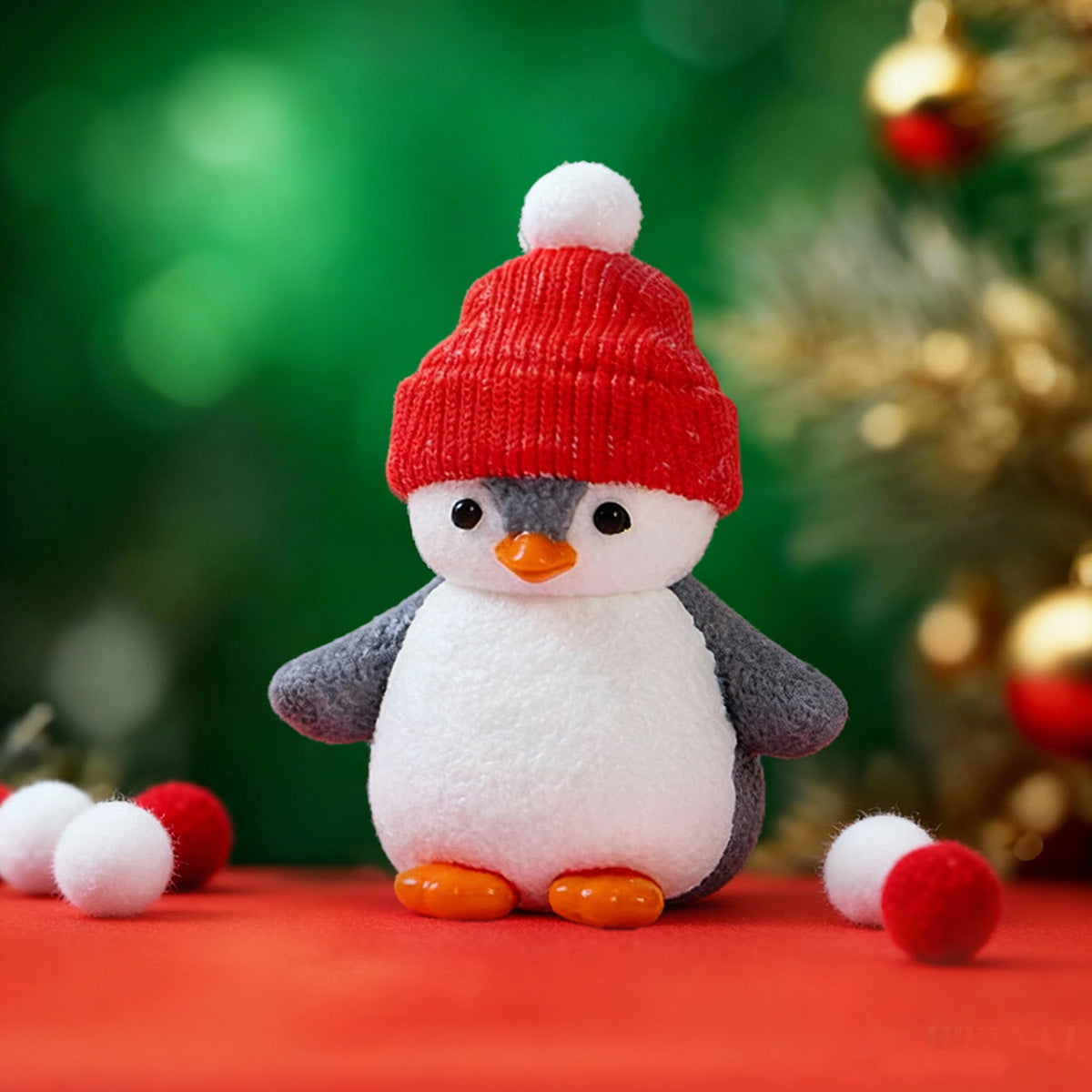 Penguin with Red Hat Taba Squishy