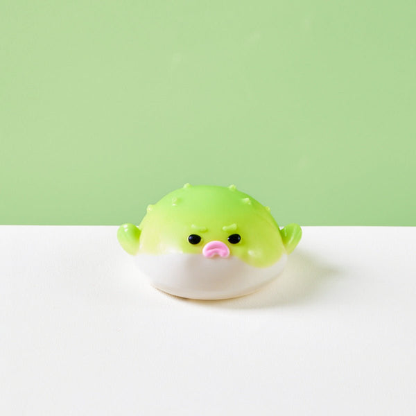 ◆美品◆3万◆TABASA◆大きいサイズ感◆綿麻スプリングジャケット◆ベージュ◆ Green Pufferfish Squishy — Slow-Rise Ocean Taba Toy | TABASQUISHY®