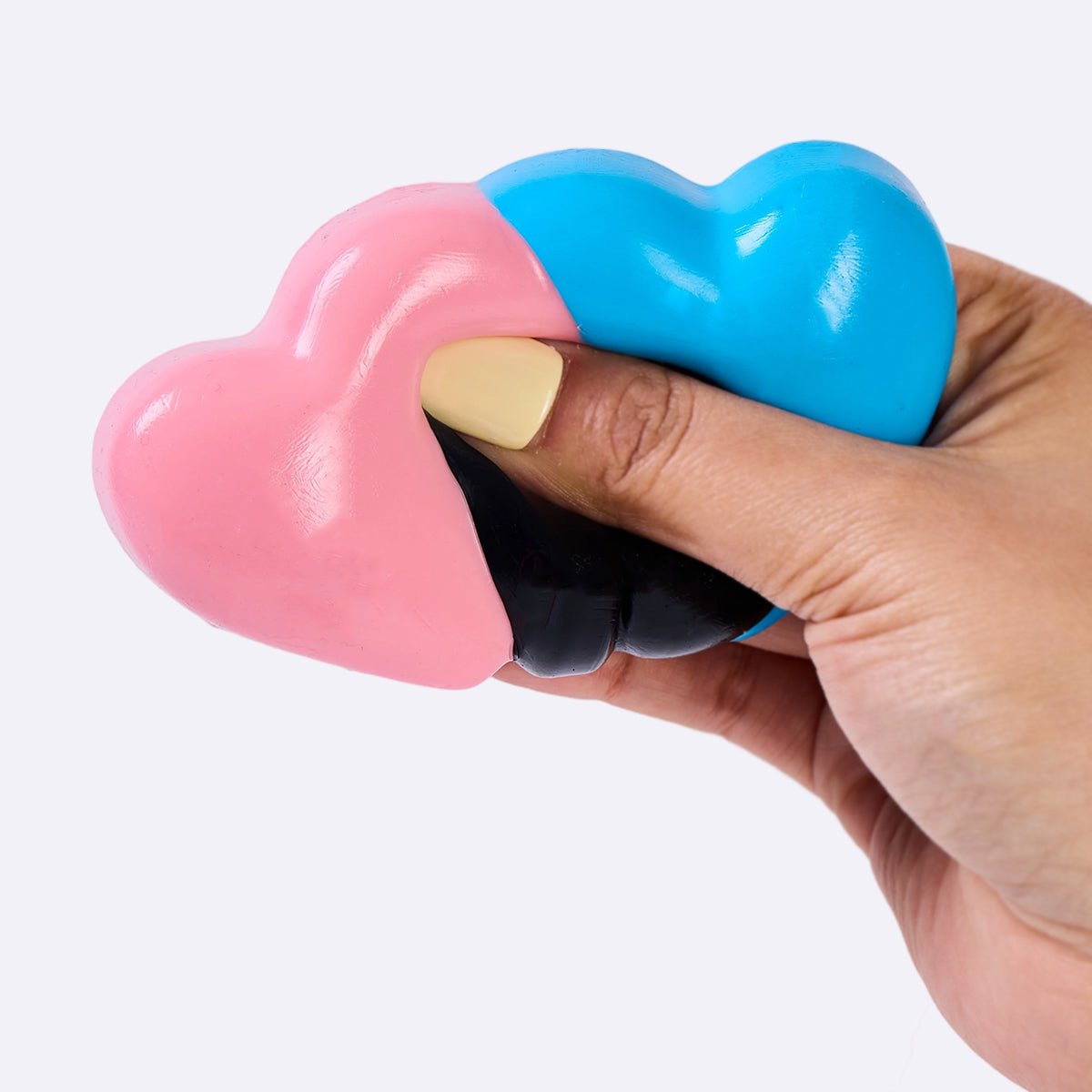 Pink Blue Double Hearts Squishy Love Novelty Taba Toy | TABASQUISHY Pink Blue Double Hearts Squishy Love Novelty Taba Toy | TABASQUISHY