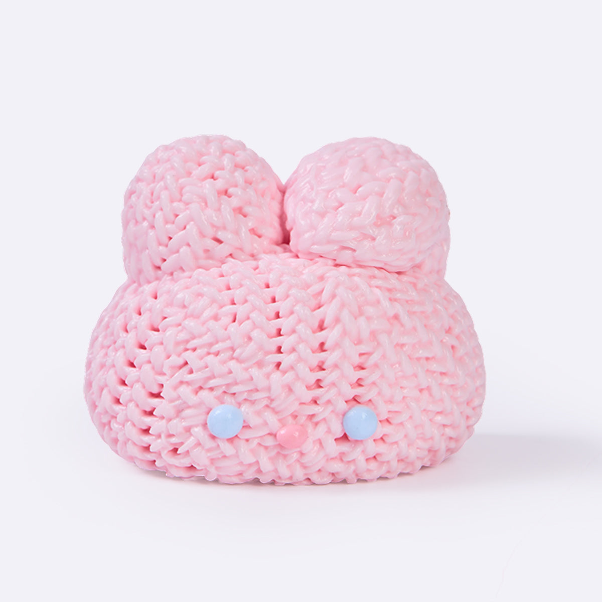 Knitted Pink Bunny Taba Squishy