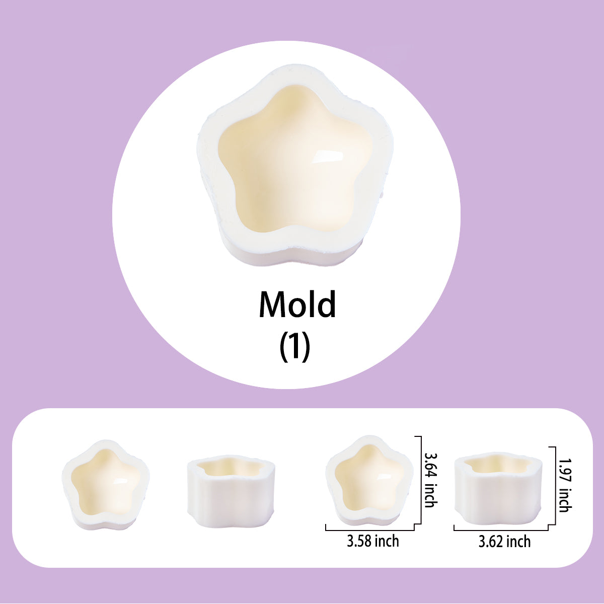 Star Taba Squishy DIY Mold Set