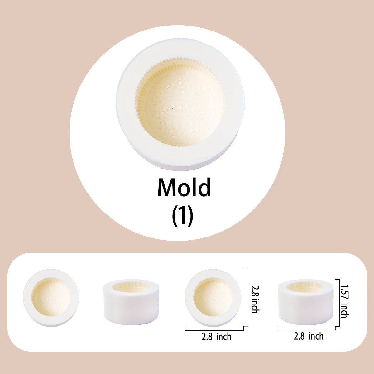 Sandwich Cookie Taba Squishy DIY Mold Set