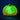 200g Clear Pumpkin with Green Light Taba Squishy