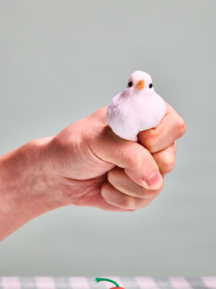 Taba Squishy White Bird Squeeze Toy