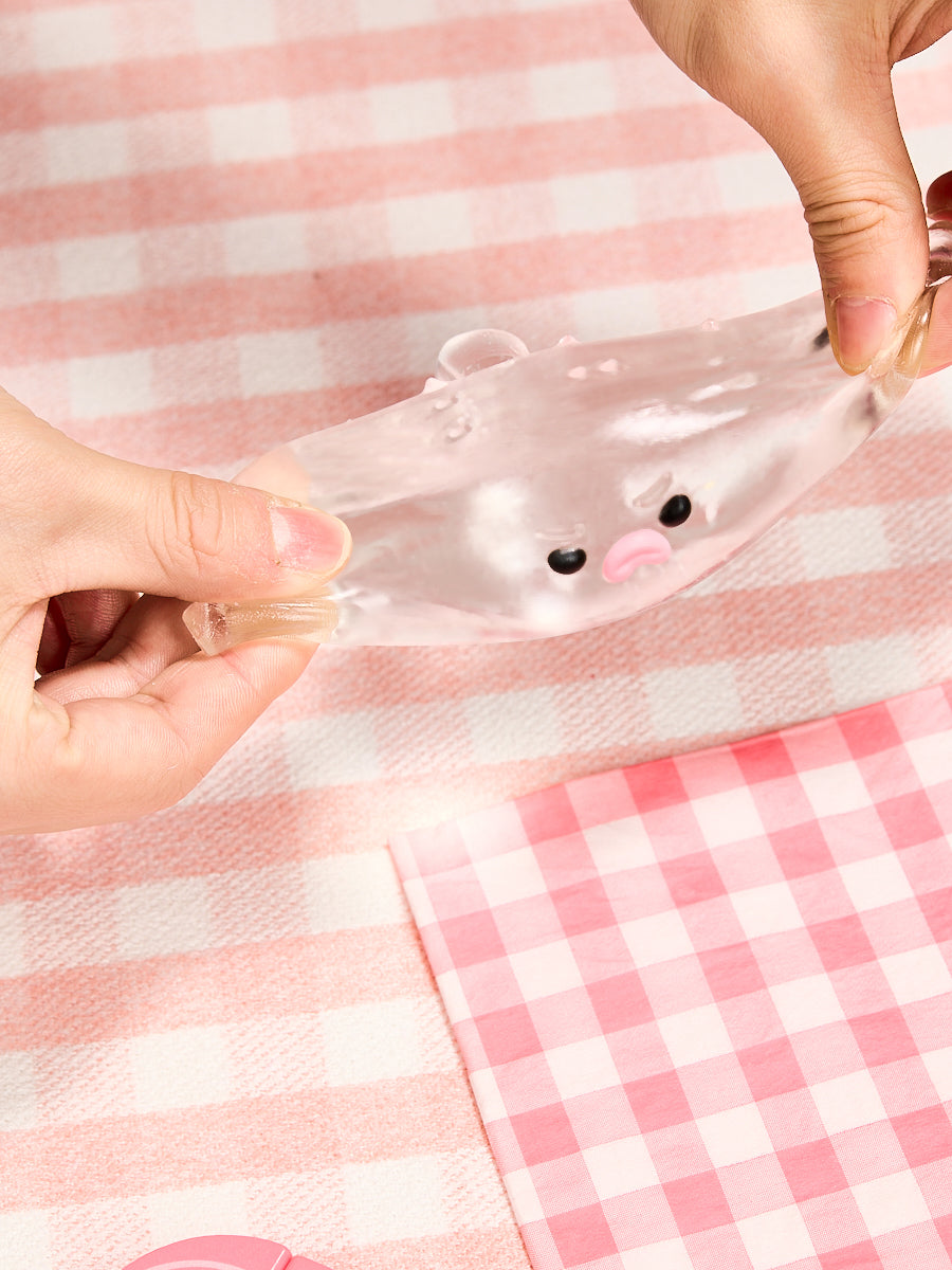 Taba Squishy Transparent Pufferfish Squeeze Toys