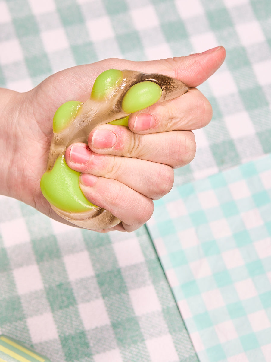 Taba Squishy Transparent-green Paw Squeeze Toy