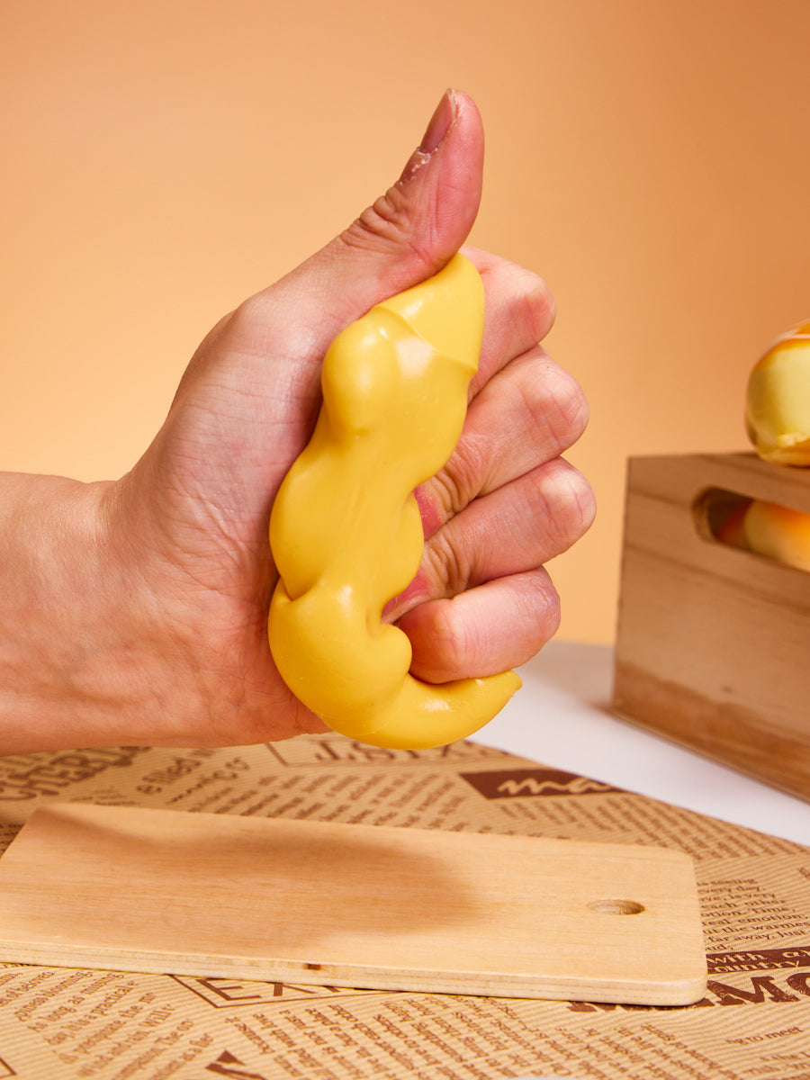 Taba Squishy Turmeric Yellow Paw Squeeze Toys