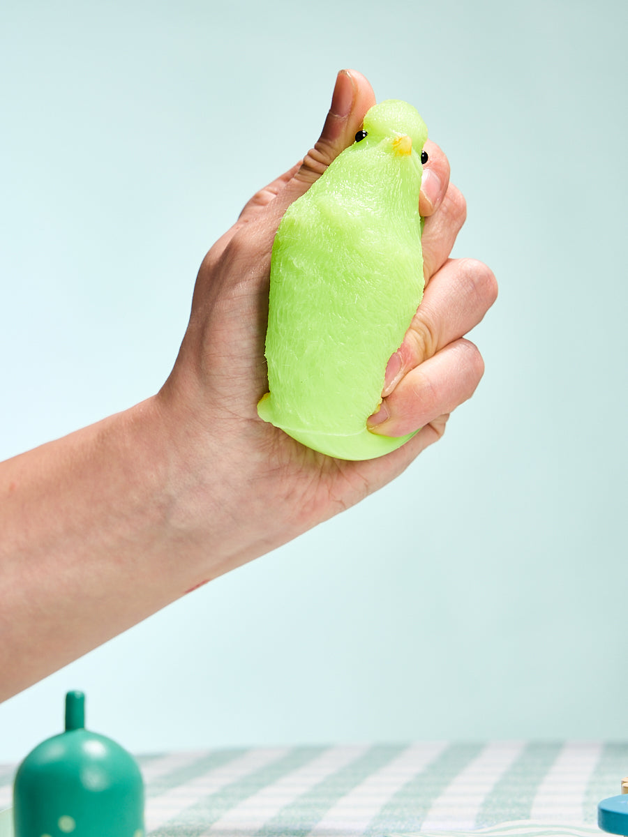 Taba Squishy Green Chick Squeeze Toy