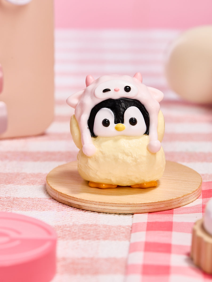 Taba Squishy Cute Penguin with Lamb Hat Squeeze Toy