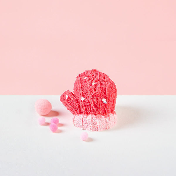 TABASQUISHY® Handmade Pink Woolen Glove Taba Squishy – Perfect