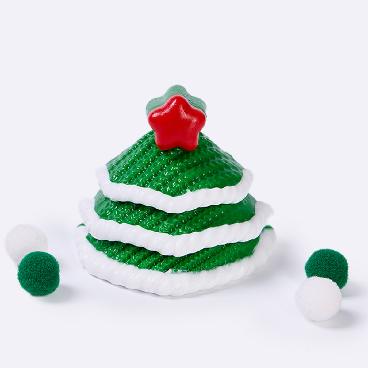 Knitted Dark Green Christmas Tree Taba Squishy