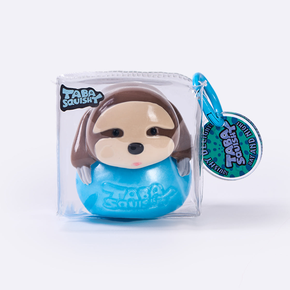 Little Sloth on Blue Ball Taba Squishy