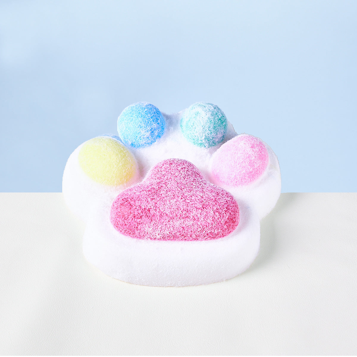 Taba Squishy Flocked Big Colorful Paw Squeeze Toy