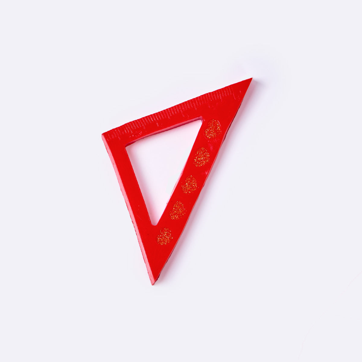 Red Triangle Ruler Taba Squishy