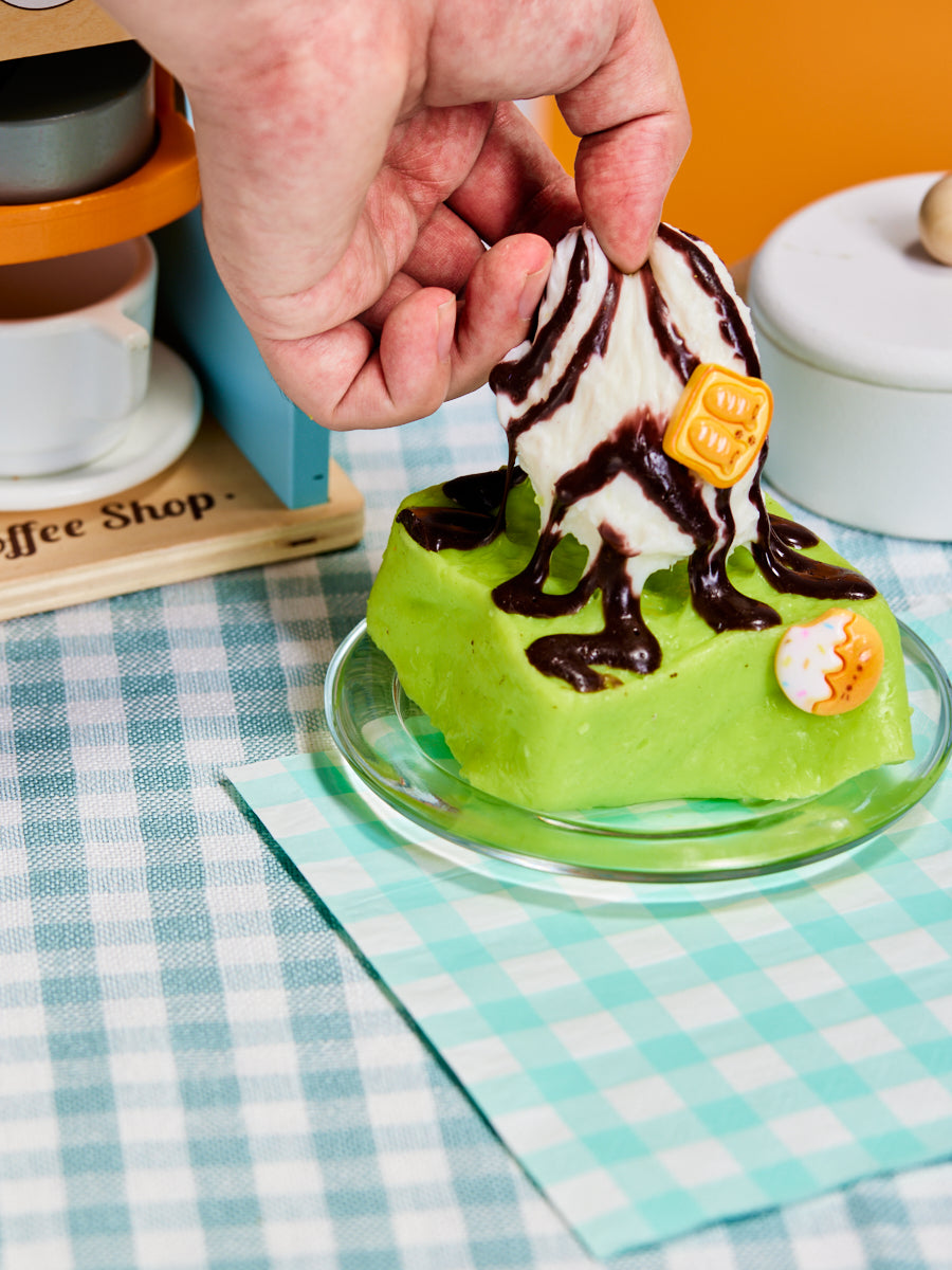 Taba Squishy Matcha Ice Cream Toast Squeeze Toy