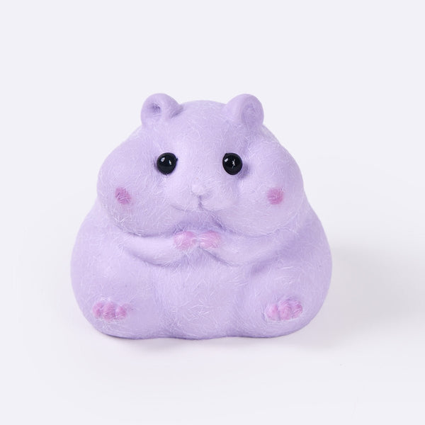 150g Purple Hamster Squishy — Jumbo Slow-Rise Animal Toy