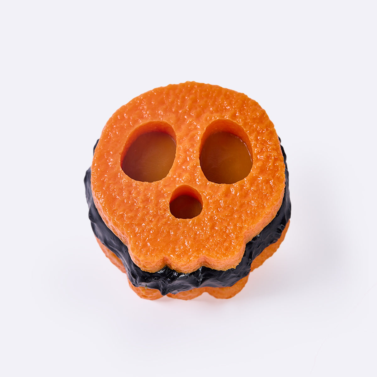 Orange-black Skull Sandwich Cookie Taba Squishy