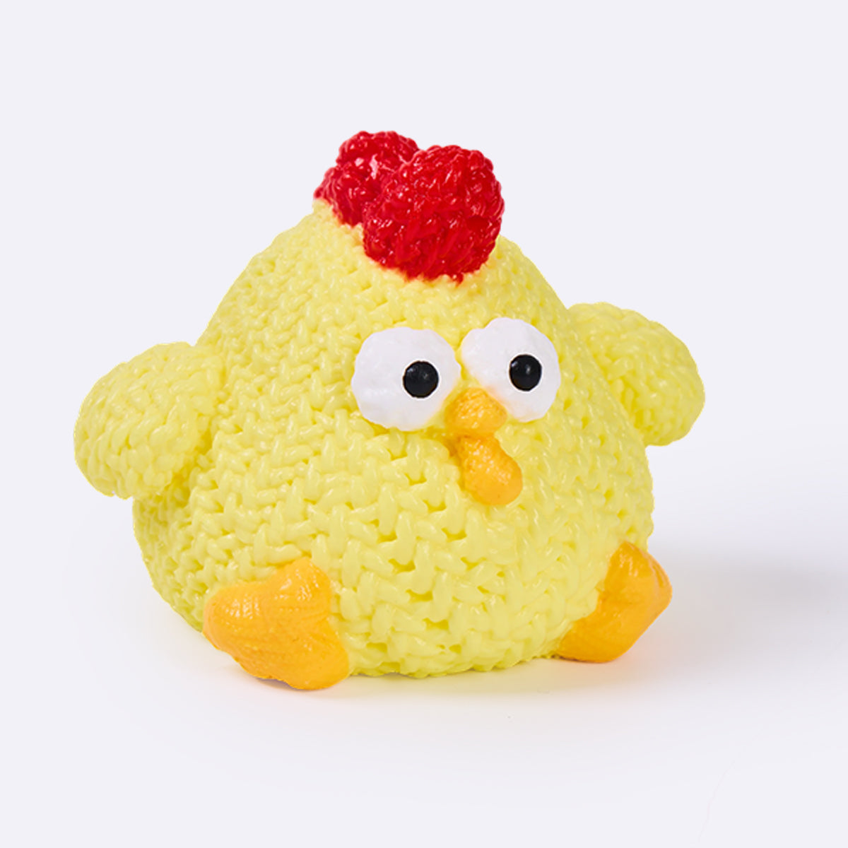 Knitted Yellow Chick Taba Squishy