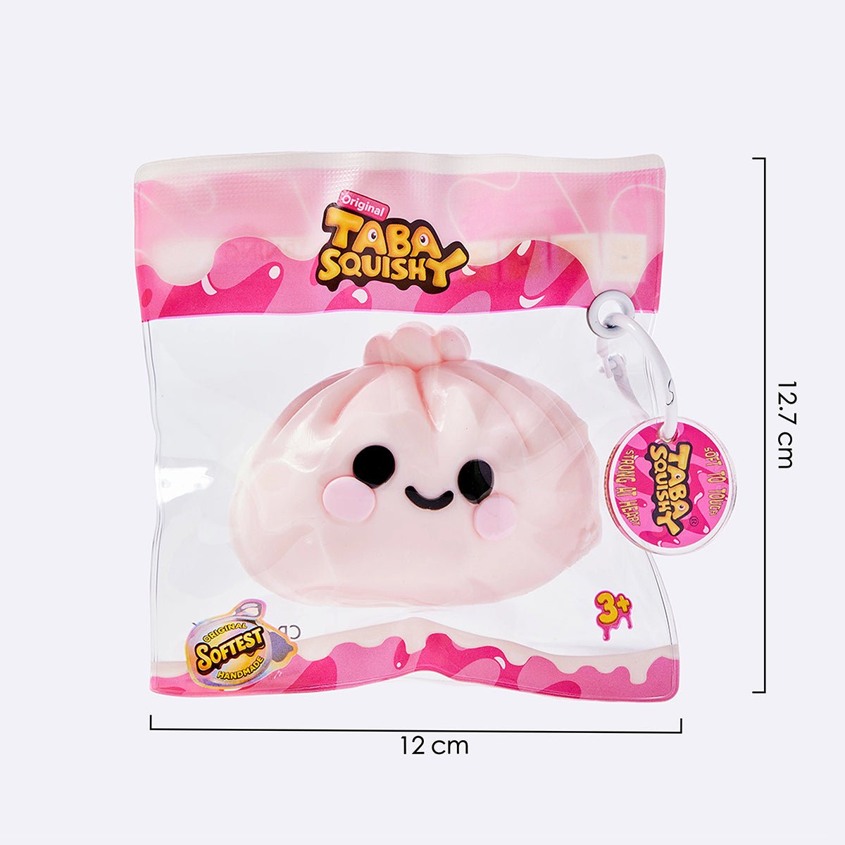 Pink Dumpling Squishy – Blush Kawaii Squeeze Toy | TABASQUISHY®