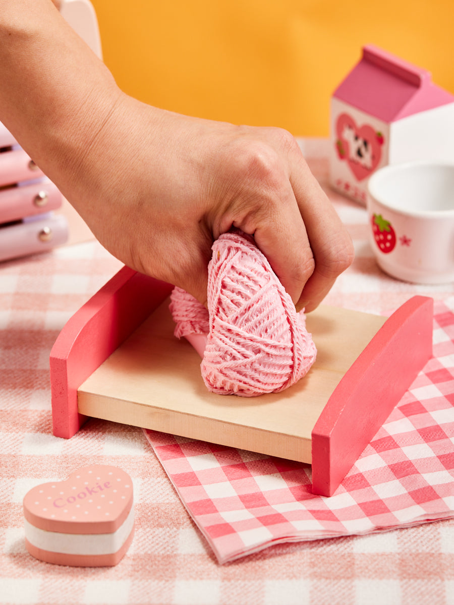 Taba Squishy Pink Yarn Ball Squeeze Toy