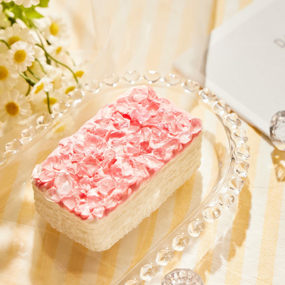 Crunchy Pink Ice Crystal Cake TABA Squishy - TABASQUISHY®