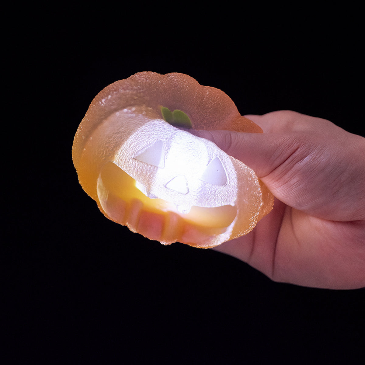 Clear Pumpkin with Light Taba Squishy