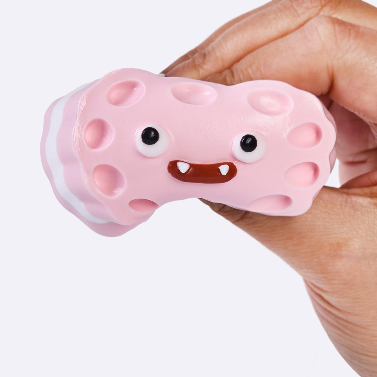 Pink Cute Monster Sandwich Cookie Taba Squishy