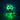 Clear Ghost with Green Light Taba Squishy
