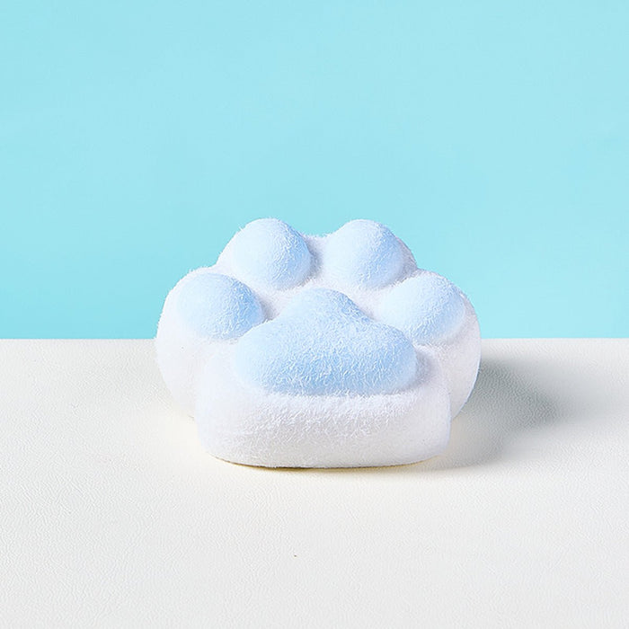 Flocked White - blue Paw Taba Squishy - TABASQUISHY®