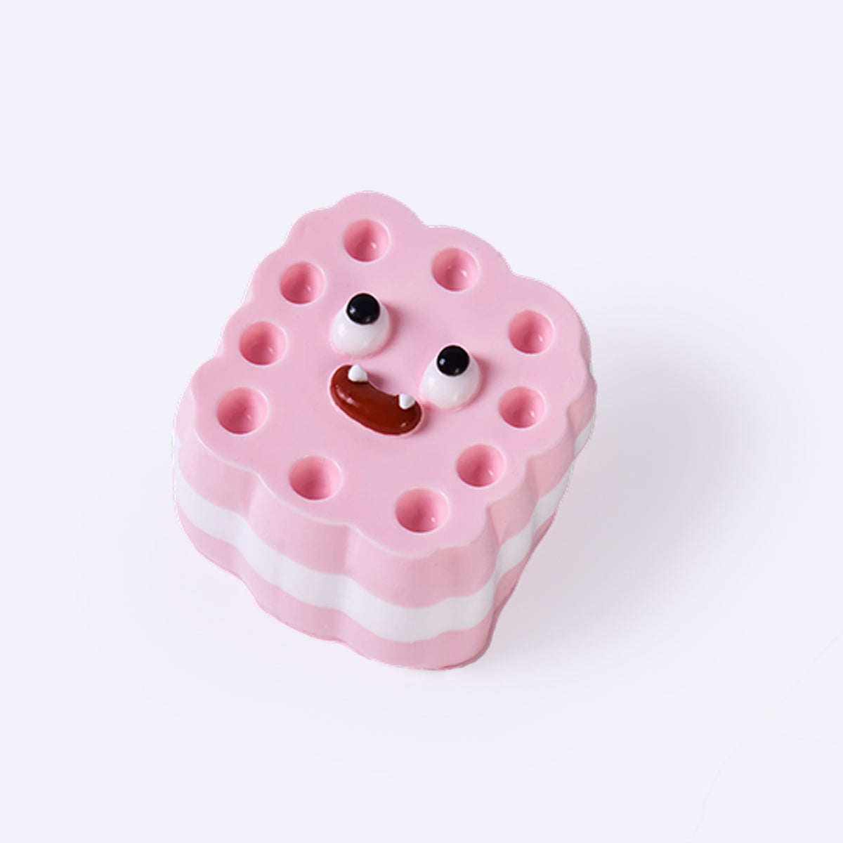 Pink Cute Monster Sandwich Cookie Taba Squishy