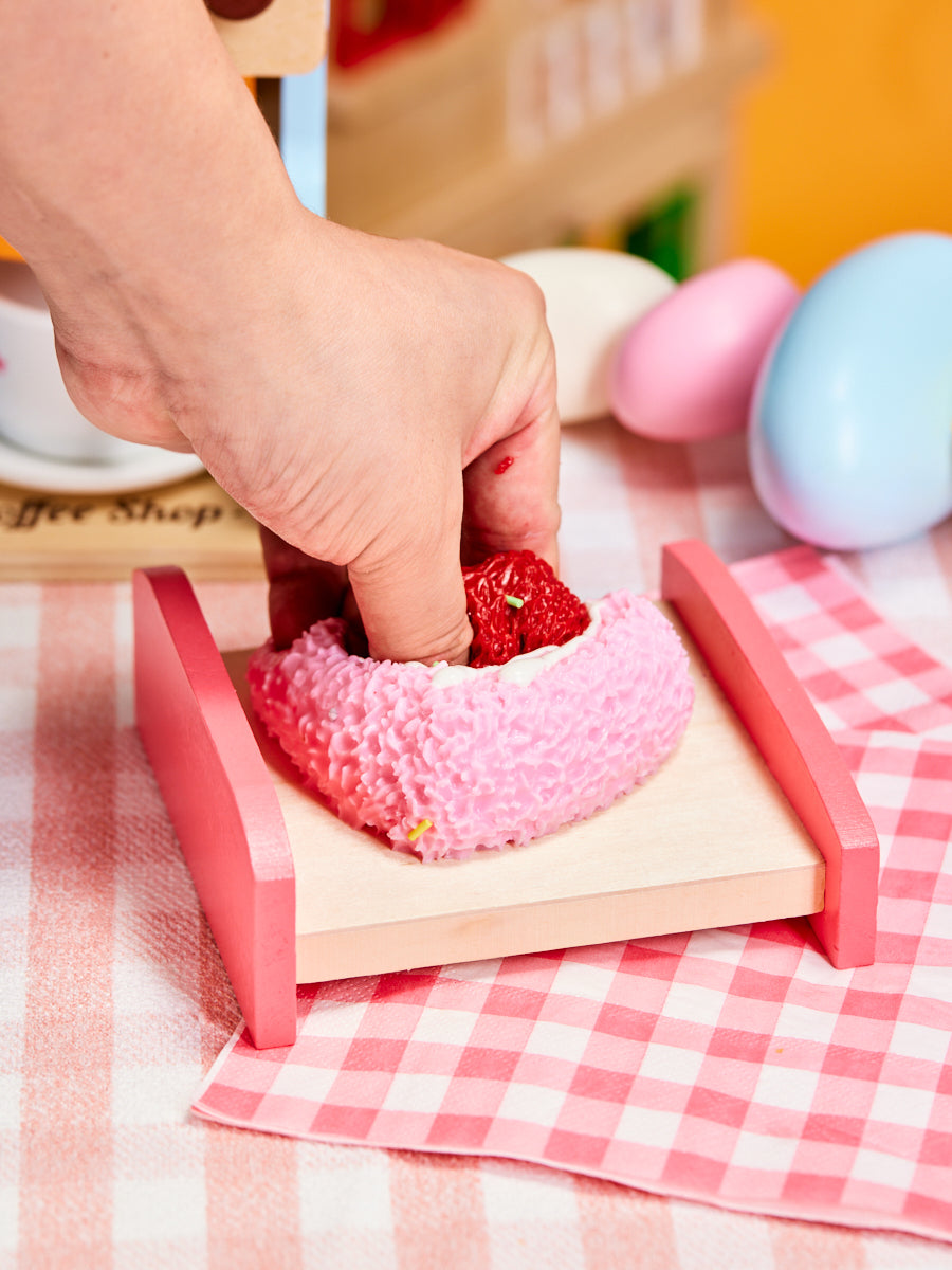 Taba Squishy Strawberry Rice Ball Squeeze Toy