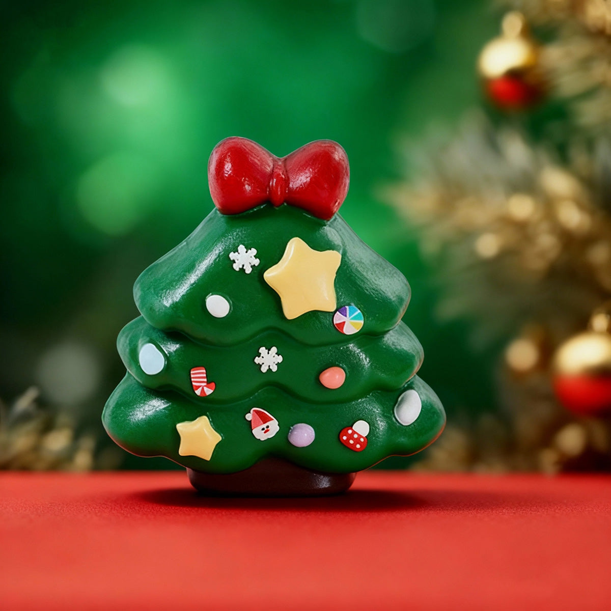 Dark Green Christmas Tree Taba Squishy