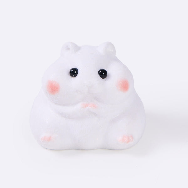 【スワロフスキー様】極美品 TABASA PLUS ファンシーツイード TABASQUISHY® 150g White Hamster Taba Squishy Squeeze Toys