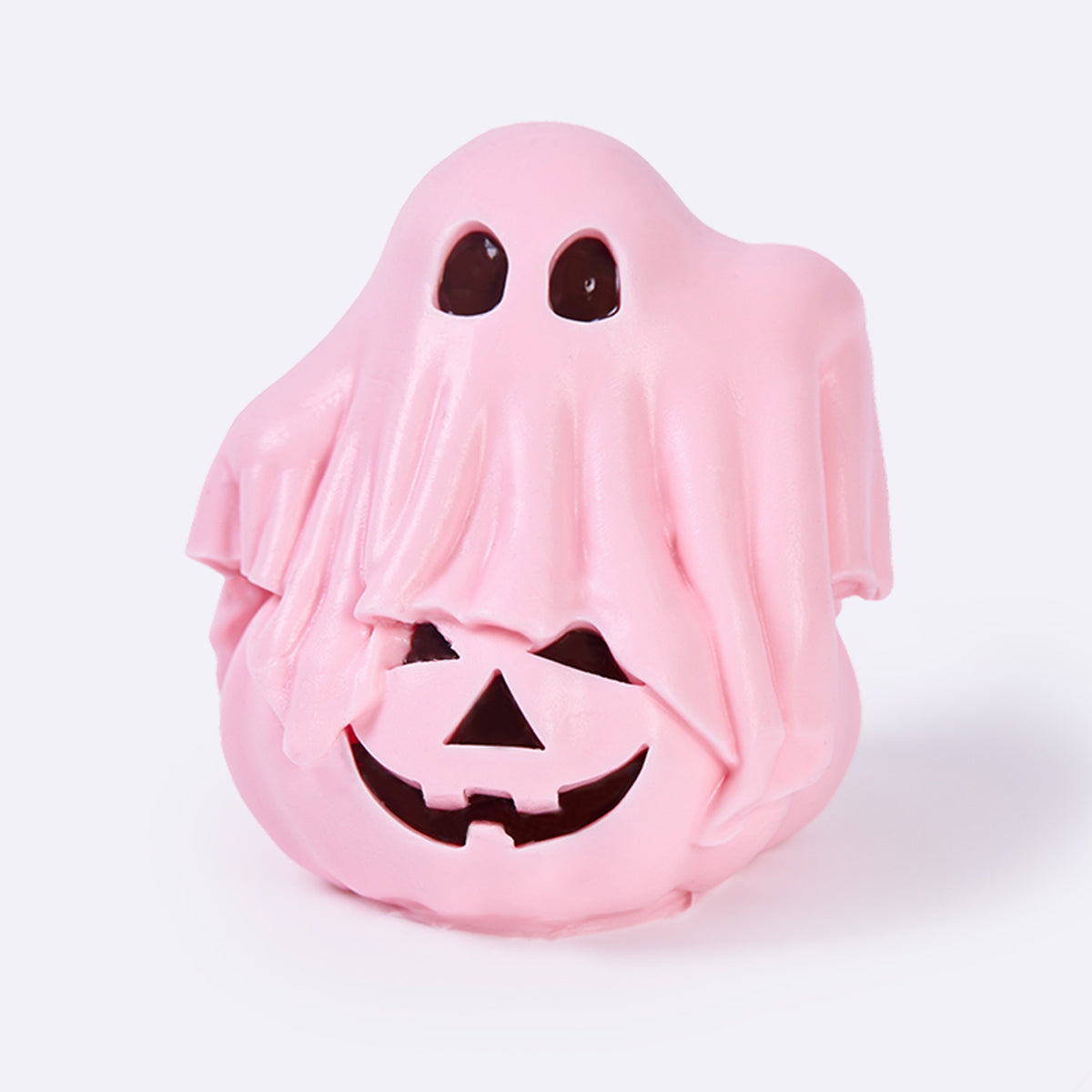 Pink Halloween Ghost on Pumpkin Taba Squishy