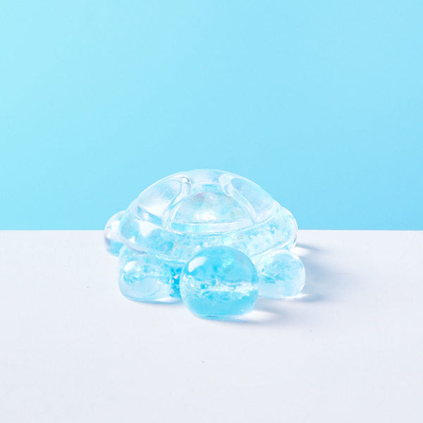 Bling Blue Turtle Squishy — Crystal Clear Animal Taba Toy