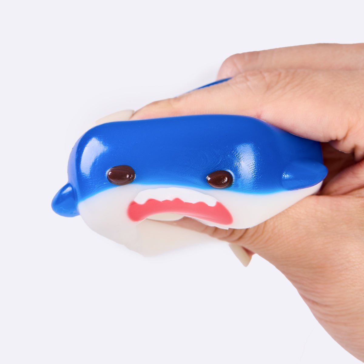 Shark Cube Dark Blue Shark Cube Squishy — Ocean Novelty Taba Toy | TABASQUISHY®