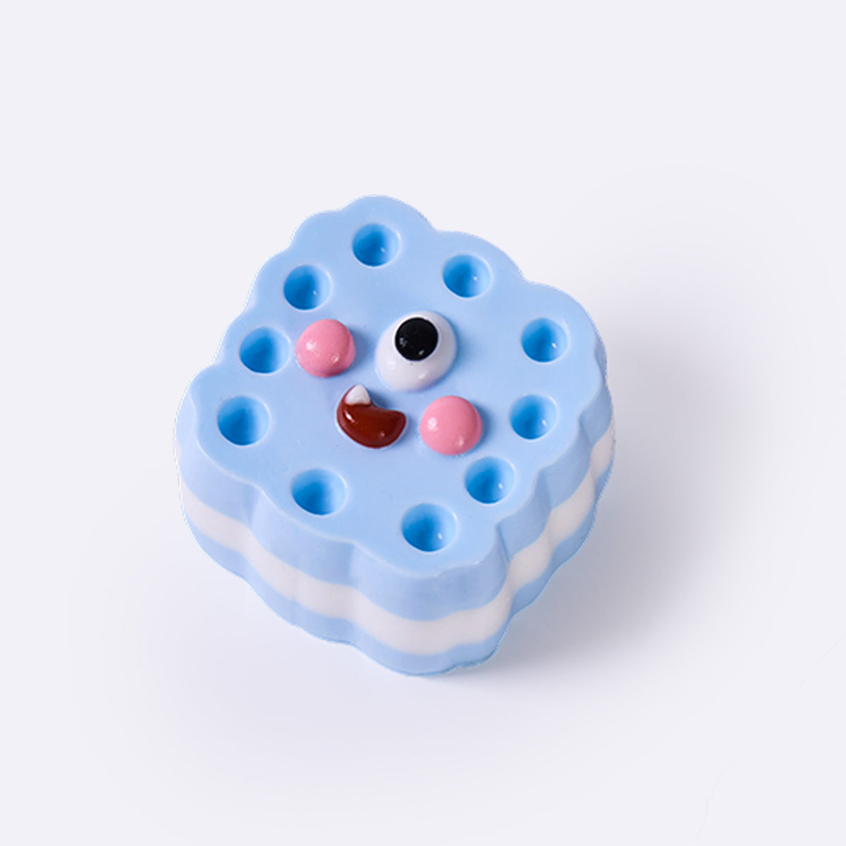 Blue Cute Monster Sandwich Cookie Taba Squishy