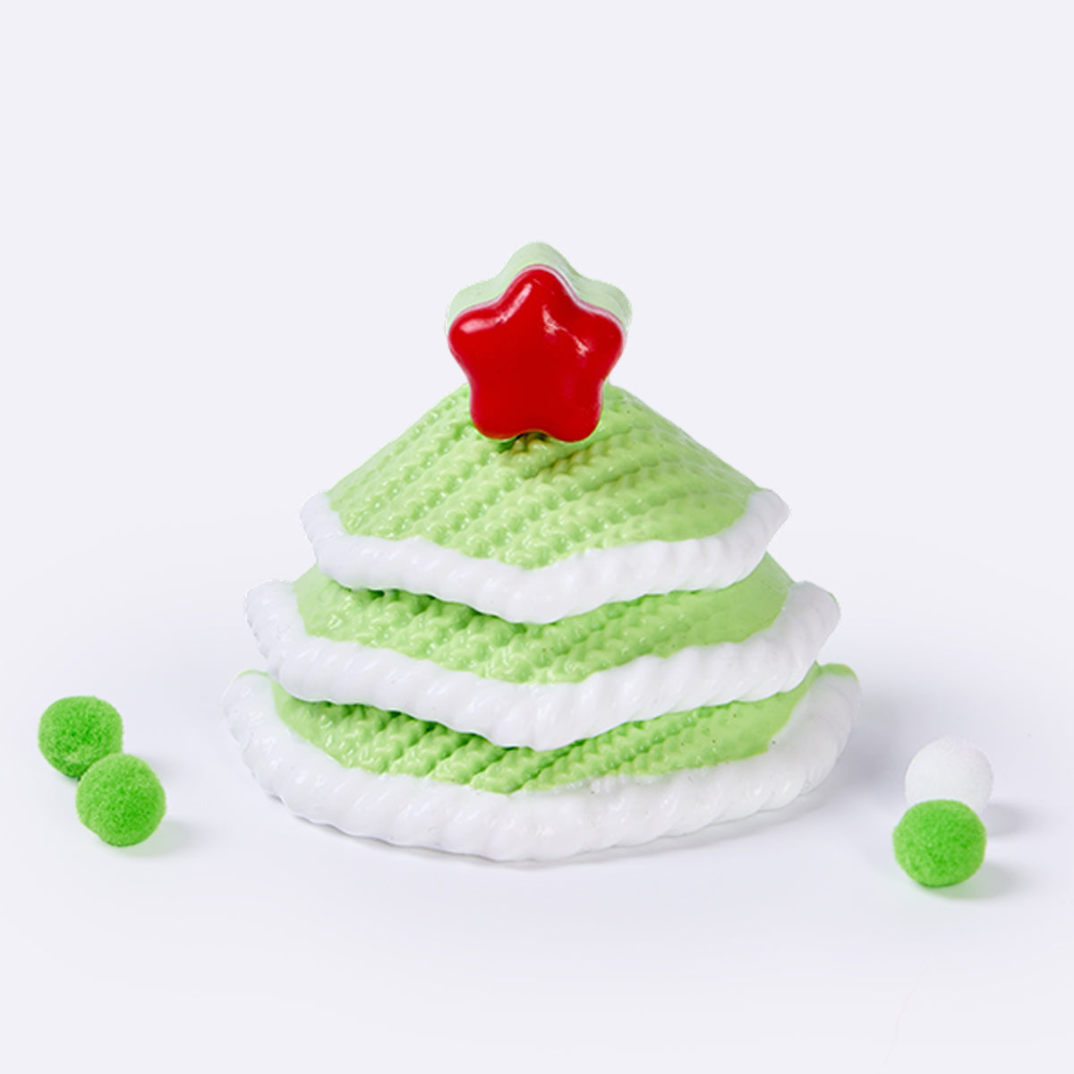 Knitted Light Green Christmas Tree Taba Squishy