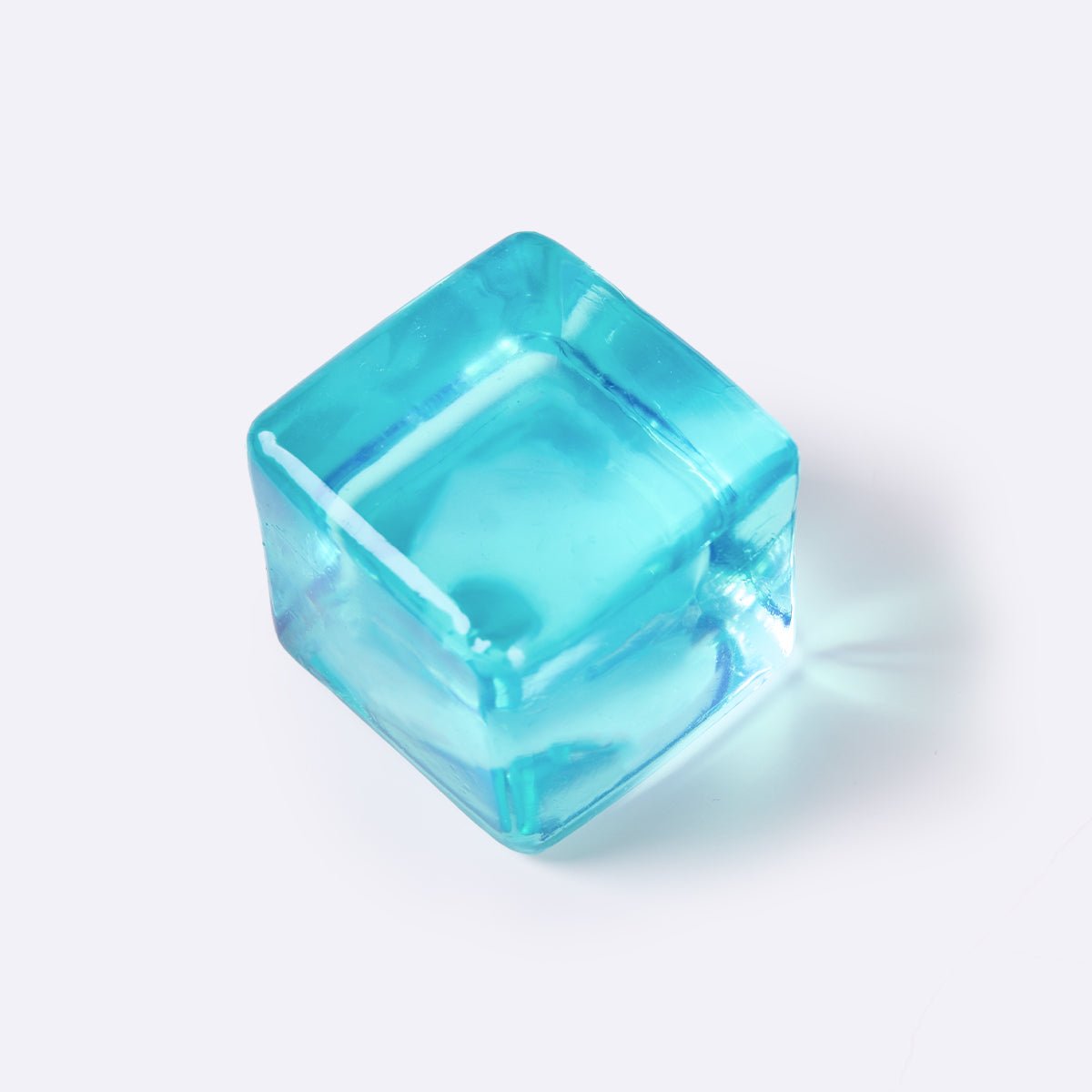Crystal Blue Ice Cube Squishy — Slow-Rise Taba Toy | TABASQUISHY®