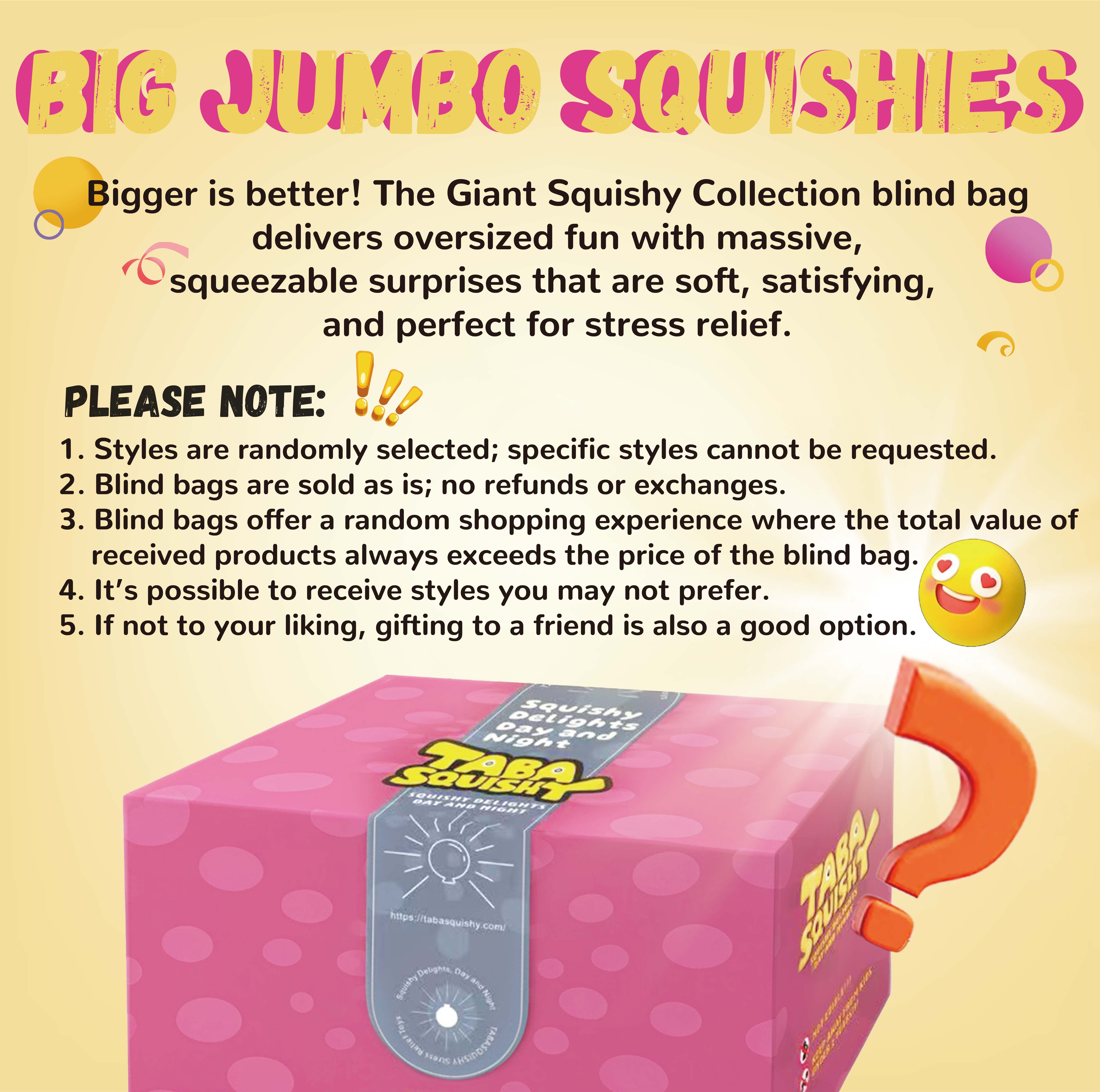 Taba Squishy Big Hugs Blind Bag Squeeze Toy