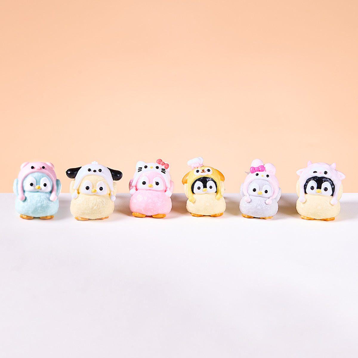 Taba Squishy Cute Penguin with Hat Series Set Squeeze Toy