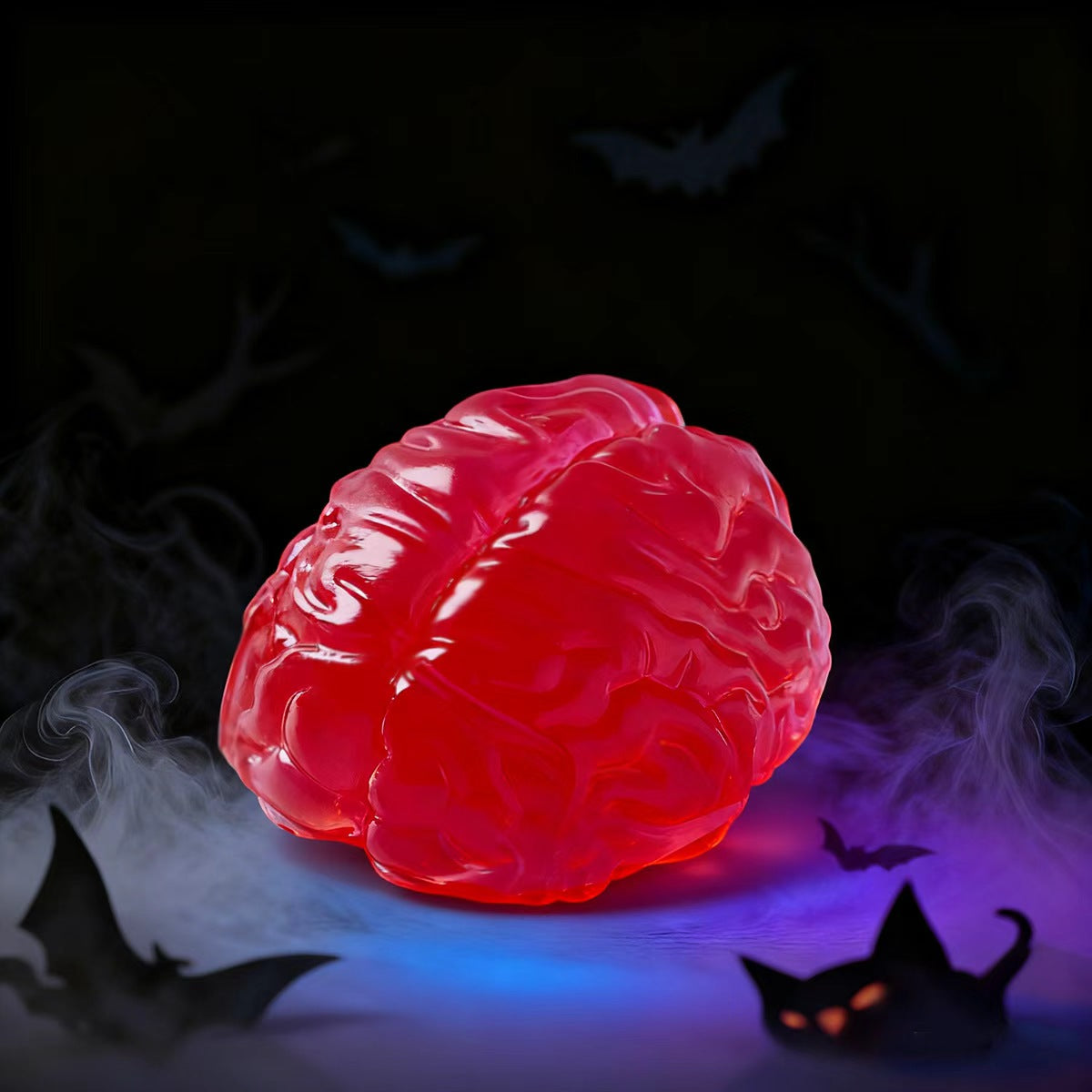Clear-red Brain Taba Squishy