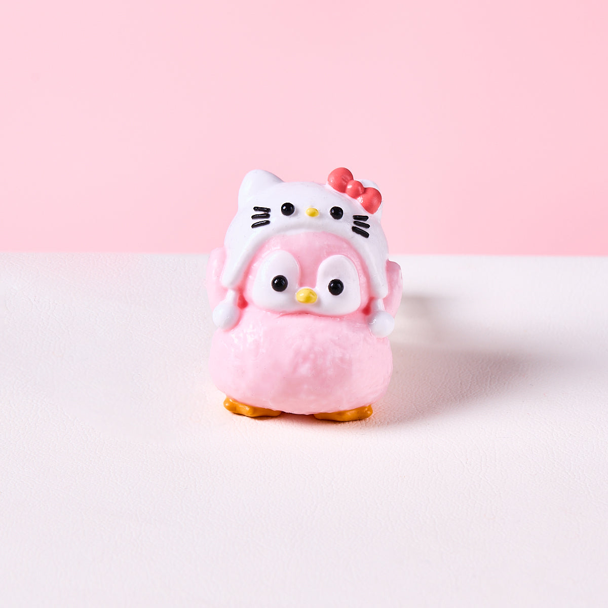 Taba Squishy Cute Penguin with Kitten Hat Squeeze Toy